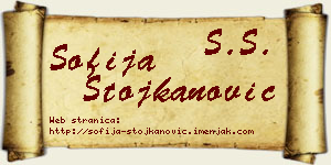Sofija Stojkanović vizit kartica